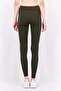 Women Tight Fit Training Tights, Dark Olive - 3