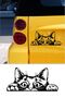 Auto Car Window Sticker - Cat Facing The Trunk, Decal For Computers And Trucks - 3