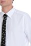 White Slim Fit 100% Cotton Slim Collar Cotton Long Sleeve Shirt - 4