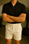 Men's Oversize Old Money 100% Cotton Summer Flared Linen Look Shirt