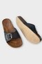 Women's Daily Slippers Adjustable Single Strap Stylish Orthopedic Summer Home Beach Vacation Work Slippers Dark Blue - 4