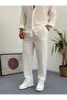 White Men's Summer Crinkle Lycra Fabric Long Sleeve Shirt Tracksuit 2 Piece Wrap Suit - 4