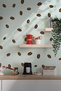 Coffee Beans, Decorative Coffee Shop Coffee Corner Decoration Stickers Self-Coloring 84 Pcs.
