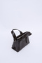 Coffee Color Shk60 Faux Leather Single Compartment Double Handle Hand and Cross Shoulder Bag L:14 W:21 W:8 cm - 6