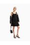 Women's Top Narrow Bottom Wide Metal Detailed Strap Zipper Closure Black Dress Xw000141 Af10840-Uc001 - 3
