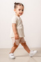 Baby Kids Crew Neck Cotton with Shorts Comfortable 2-Piece Set Trend Fashion Bottom Top Set - 4