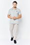 Men Regular Fit Graphic Brand Logo Short Sleeves Polo Shirt, Grey - 2