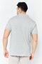 Men Regular Fit Graphic Brand Logo Short Sleeves Polo Shirt, Grey - 4