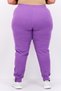 Women Plus Size Outdoor Sweatpants, Purple - 3