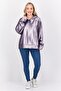 Women Sequined Long Sleeve Hoodie, Purple - 4