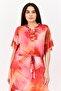 Women Mesh Midi Dress, Multicolor - 2