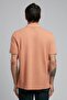Twins Men's 100% Cotton Polo Collar T-Shirt Salmon - 3