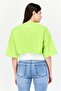 Women 2 Pieces Crew Neck T-Shirt and Tank Top, Lime Green - 6