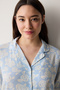 طقم بيجامة باللون الأزرق الفاتح من Roses Shirt Pants - 3