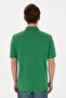 Men's Regular Fit Polo Neck Green Basic T-Shirt 50306007-Vr054 - 6
