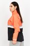 Women Sportswear Fit Long Sleeve Brand Logo Windbreaker Jacket, Hibiscus - 3