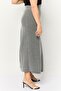 Women Knitted Straight Skirt, Grey - 4