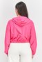 Women Sportswear Fit Hooded Long Sleeve Outdoor Hoodies, Shocking Pink - 3