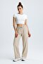 Women's Wide Leg Linen Trousers - 4