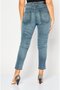Women Regular Fit Washed Stretchable Denim Jeans, Washed Blue - 3