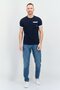 Men Crew Neck Short Sleeve Chest Pocket T-Shirts, Navy - 4