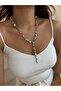 Design Sequin Detailed Steel Necklace