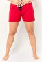 Women Solid Board Shorts, Red