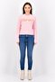 Women Crew Neck Knitted Sweater, Pink - 4