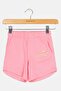 Kids Girl Brand Logo Short, Pink