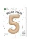 Balon, Flippy, Cifra, Model 5, 100 cm, , Crem - 6