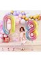 Balon Gradient Flippy, Cifra, 100 cm, , Πολύχρωμο, Cifra 0 - 3