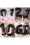 Balon Flippy, cifra 2, 80 cm, Negru - 4