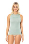 Modal Camisole Fabric Halter Neck Embossed Printed 3-Piece White, Powder, Green T-Shirt Undershirt - 6