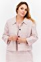 Women 2 Pcs Window Pattern Dress With Blazer, Pink - 2