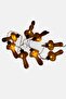 LED Mushroom Garland 135 cm , Peach - 3