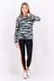 Women Sportswear Fit Long Sleeve Outdoor Sweatshirts, Black/Grey - 4