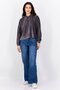 Women Textured Long Sleeves Hoodie, Dark Grey - 4