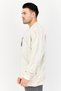 Men Sportswear Fit Long Sleeves Outdoor Sweatshirt, Beige - 2