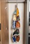 Luxury 10-Piece Hanging Bag In-Cabinet Organizer Organizer Pink 35X125 - 4