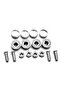 1 Set Chrome Anti-theft Screws Car License Plate Bolts Frame Screws - 8