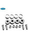 1 Set Chrome Anti-theft Screws Car License Plate Bolts Frame Screws