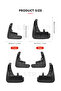 For KIA Rio Sedan 2012-2018 Mudflaps Splash Guards Mud Flap Front Rear Mudguards Fenders 4Pcs Car... - 2