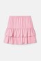 Kids Girl Ruffle Pull-On Mini Skirt, Pink - 2