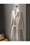 Beige Unisex Bathrobe - 100% Cotton