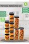 9-Piece Food Storage Container Set - Airtight Acrylic Grain Organizer Box - 2