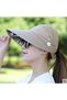 Dark Cream Colored Wide Visor Sunscreen Hat - Visor Sports Tennis Cap