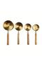 4Pcs Large Size Stainless Steel Wooden Strappy Size Spoon Set Measuring Cup 60ml 80ml 125ml 250 - 8