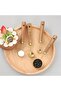 4pcs stainless steel wooden handle measure spoon set measure cup 15ml 5ml 2.5ml 1.25ml - 4