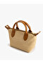 Straw Tote Bag with Strap - 3