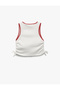 Licensed Powerpuff Girls Printed Sleeveless Crop Undershirt with Drawstring Detail - 2